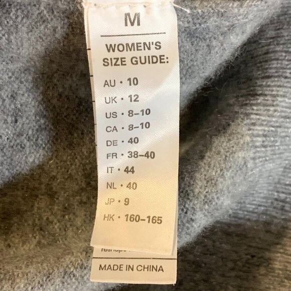 Lilysilk Women's 100% Cashmere V Neck Long‎ Sleeve Pullover Sweater Size M - Picture 8 of 12